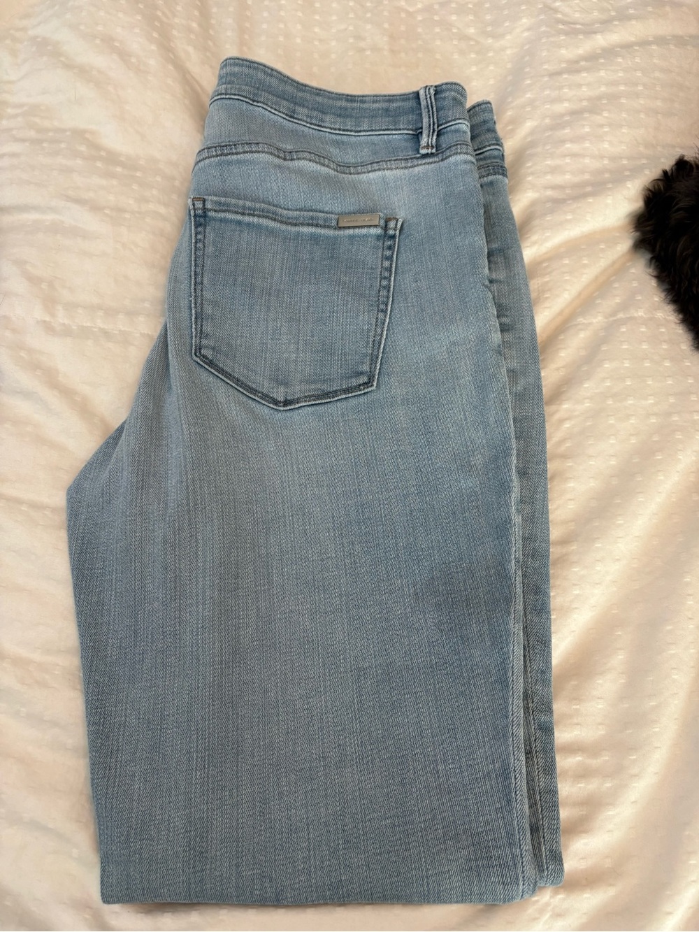 WHBM Everyday Mid-Rise Curvy Skinny Jeans Light Wash